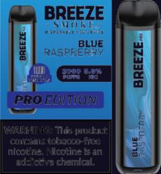 Breeze Pro Blue Raspberry disposable vape