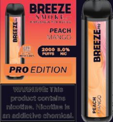 Breeze Pro Peach Mango disposable vape