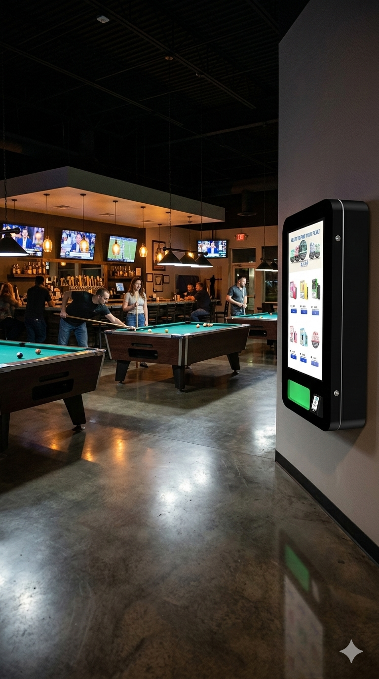Pool room venue placement
